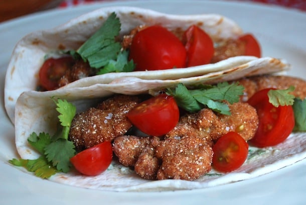 Oyster Po'Boy Tacos With Jalapeño Remoulade