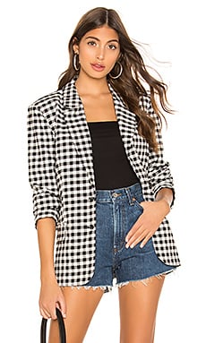 L'Academie The Olympia Blazer in Black & White