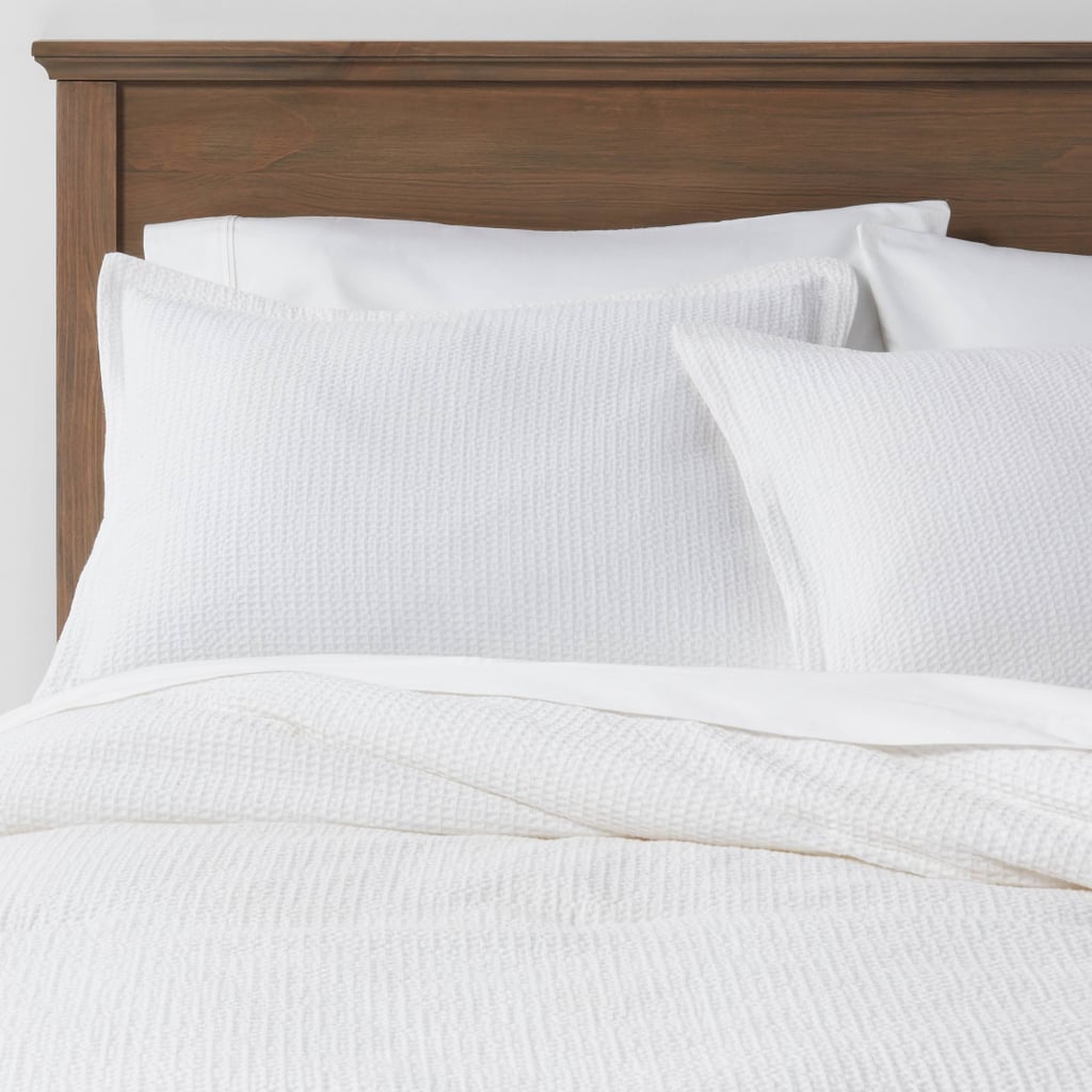 Washed Waffle Weave Comforter & Pillow Sham Set