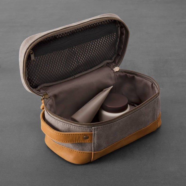 Hearth & Hand With Magnolia Canvas & Leather Toiletry Bag
