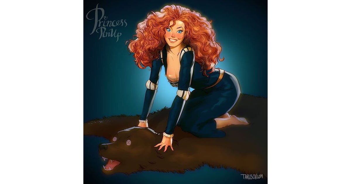 Merida Sexy Pinup Disney Princess Fan Art Popsugar Love And Sex Photo 7