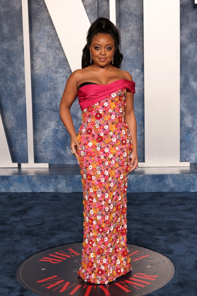 Quinta Brunson at the 2023 Vanity Fair Oscars Party