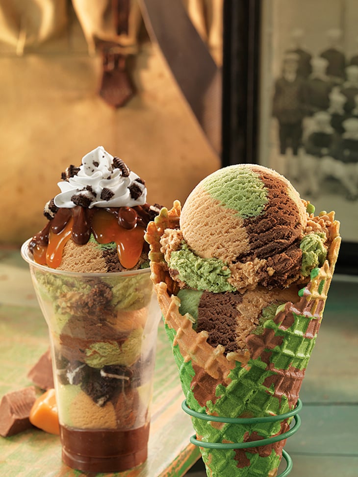 BaskinRobbins Camouflage Ice Cream Veterans Day POPSUGAR Food
