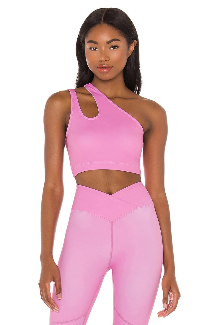 A Pink Bra Nubyen x Revolve One Shoulder Sports Bra The Best One