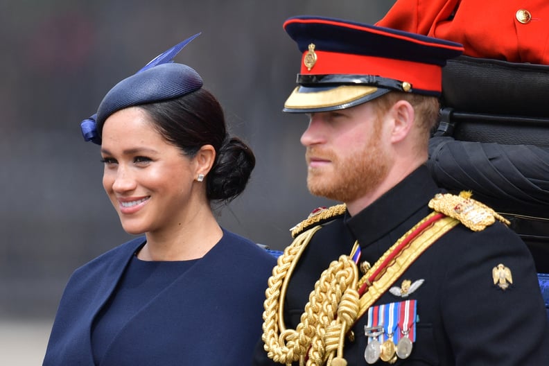 Meghan Markle's Sleek Side Chignon at Trooping the Colour 2019
