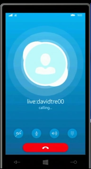 Skype directly from a call.
