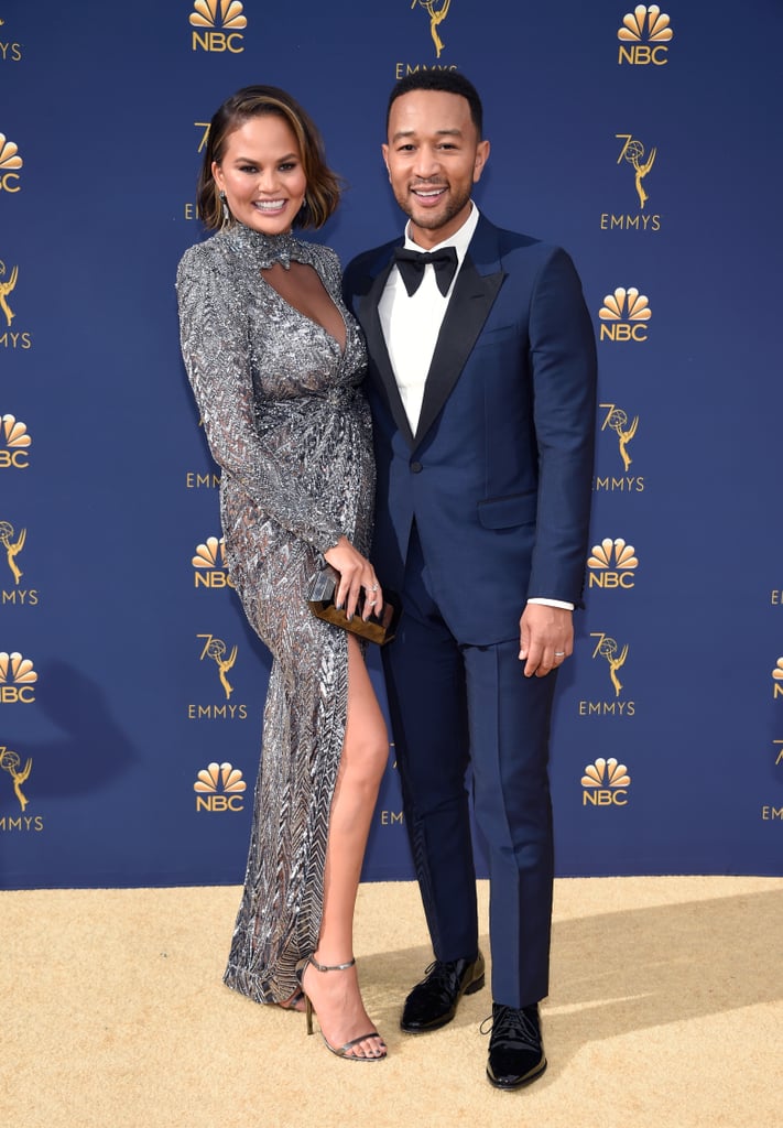 Chrissy Teigen Zuhair Murad Dress at the 2018 Emmys