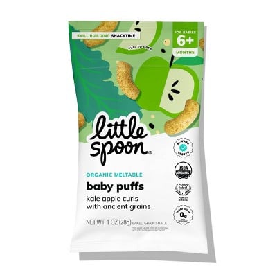 Little Spoon Organic Kale Apple Curl Baby Puffs