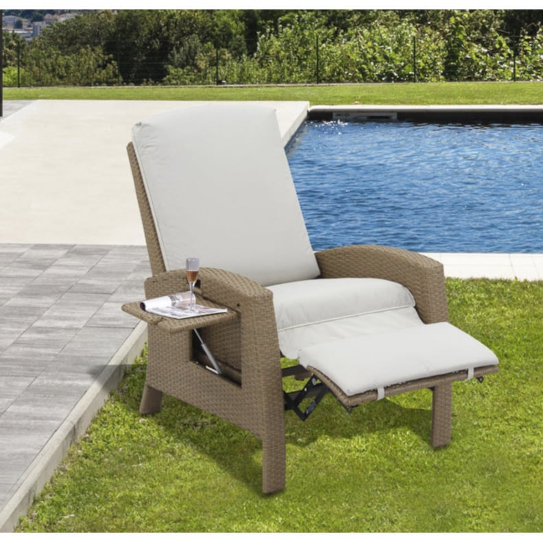 Outsunny Rattan Wicker Outdoor Adjustable Recliner Lounge Chair