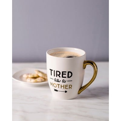 Pearhead Tired as a Mother Ceramic Mug