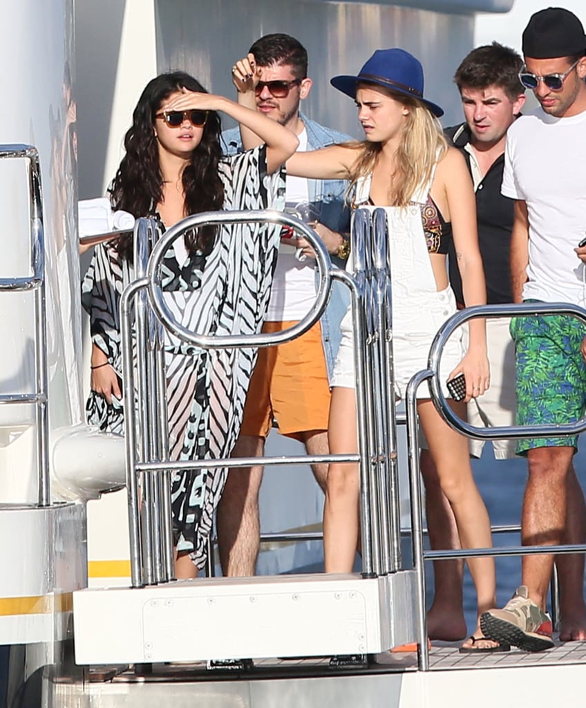 Selena and Cara's boating looks are fashion-forward and just a bit sexy.