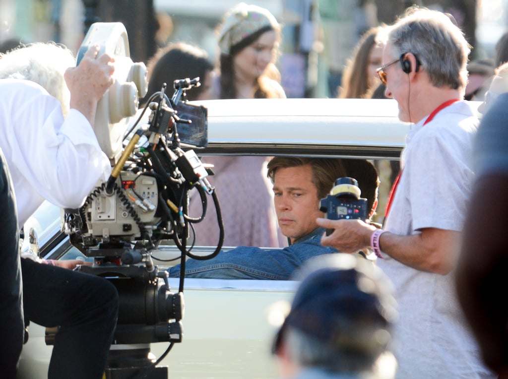 Leonardo DiCaprio and Brad Pitt Filming in LA July 2018