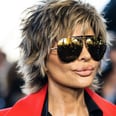 Lisa Rinna Pairs Her "Mixie" Haircut With a Plunging Sequin Top