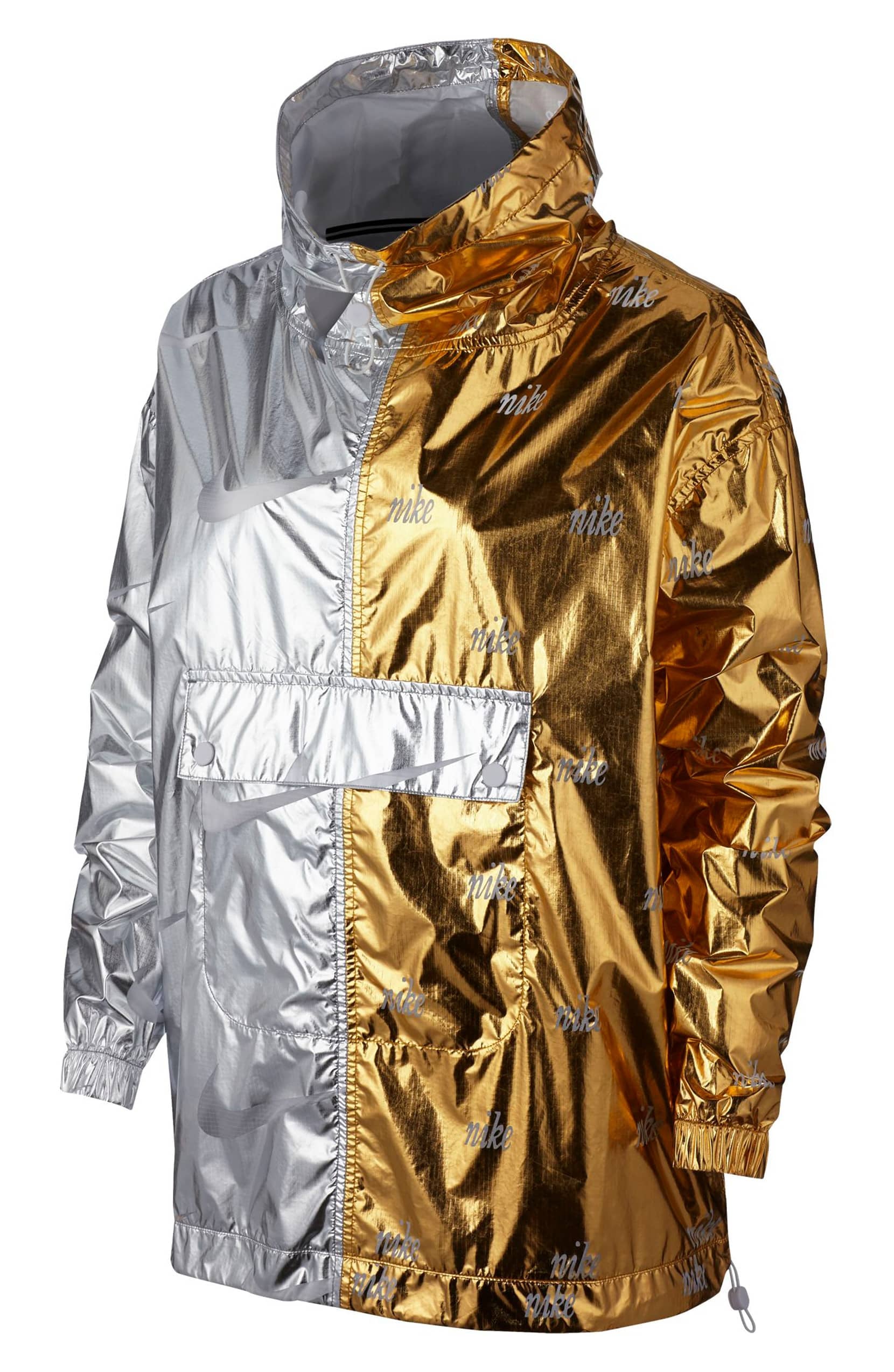 nike women's metallic jacket