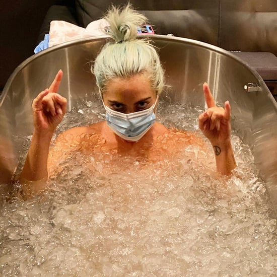 Lady Gaga Ice Bath Before the 2020 VMAs