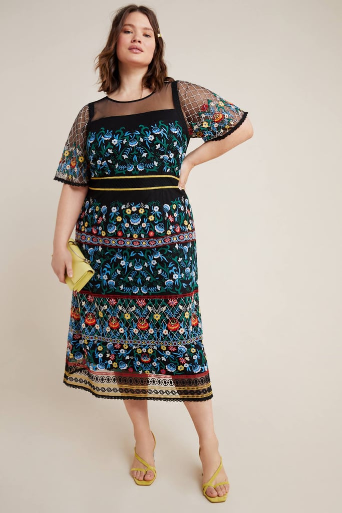 Esther Embroidered Midi Dress