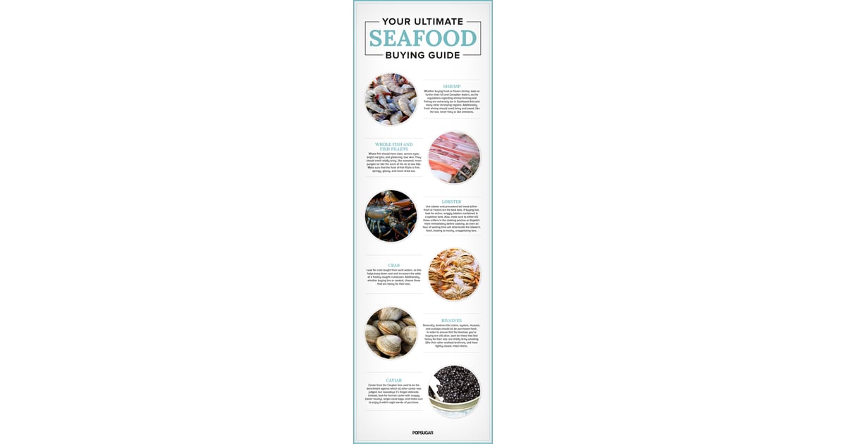 Guide to buying fresh seafood. The Best Infographics For the Kitchen
