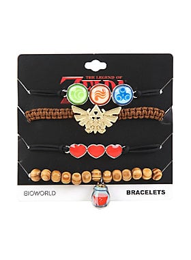 Legend of Zelda Symbols Bracelet Set