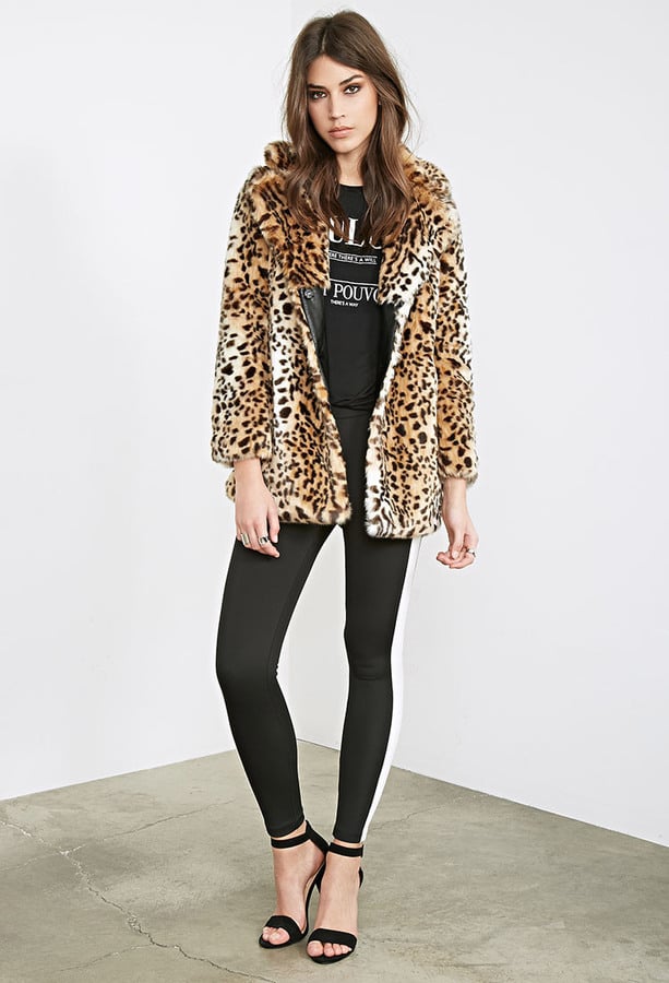 Forever 21 Leopard Faux Fur Coat ($86)