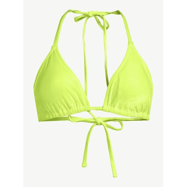 Love & Sports Classic Triangle Swim Top and Bikini Swim Bottoms