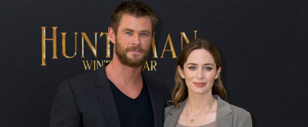 Emily Blunt and Chris Hemsworth on Red Carpet March 2016