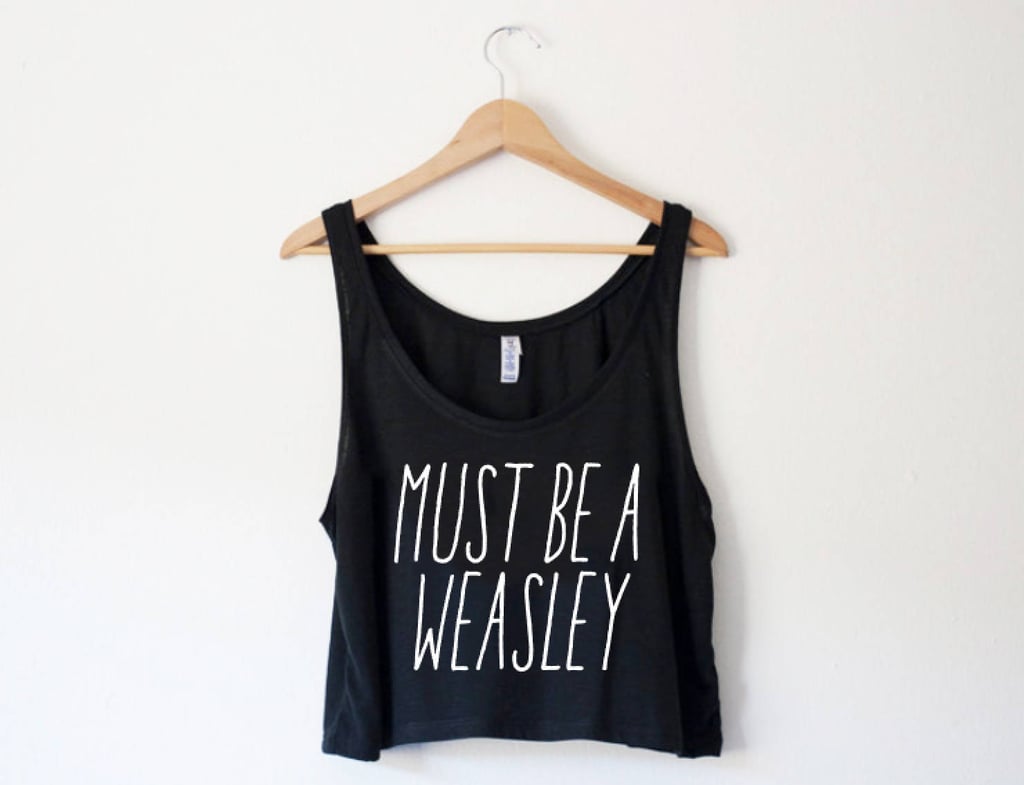 "Must Be a Weasley" Crop Top ($26)