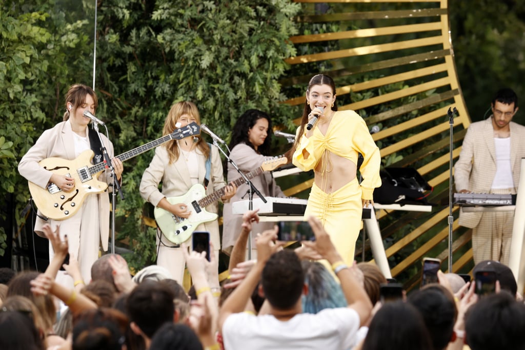 Lorde Promotes Solar Power in Yellow Christopher Esber Dress