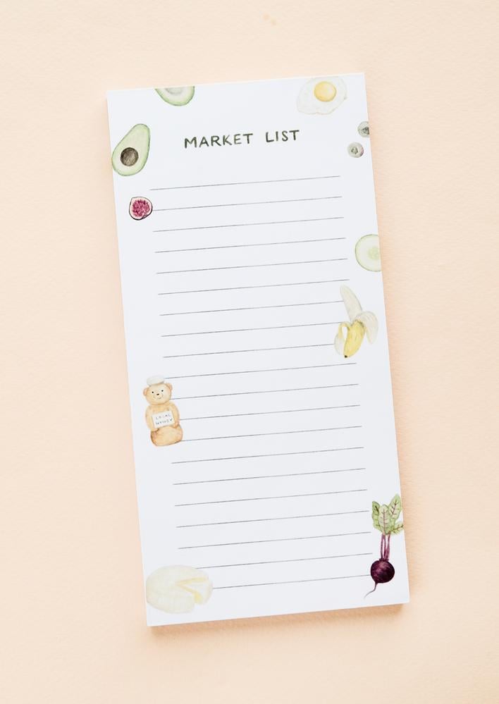 Groceries Market List Pad