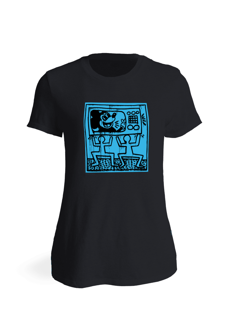 李维斯女子Keith Haring x米奇电视的t恤