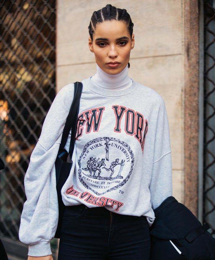 imagine Openly Does not move How to Wear Your College Sweatshirt | POPSUGAR Fashion