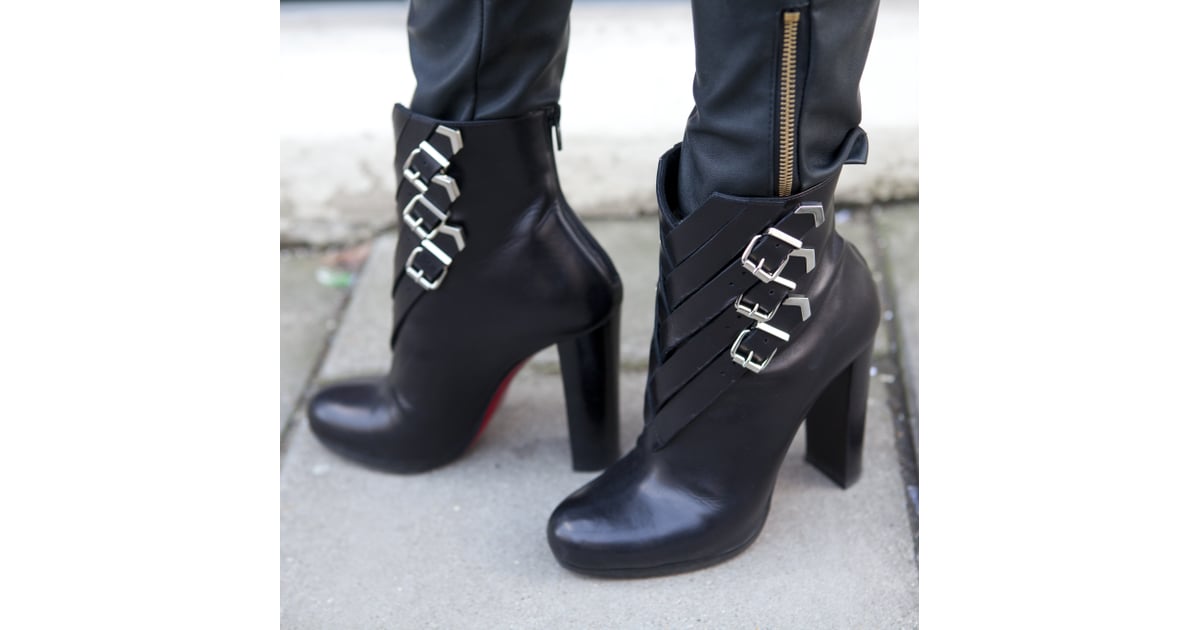 louboutin buckle boots
