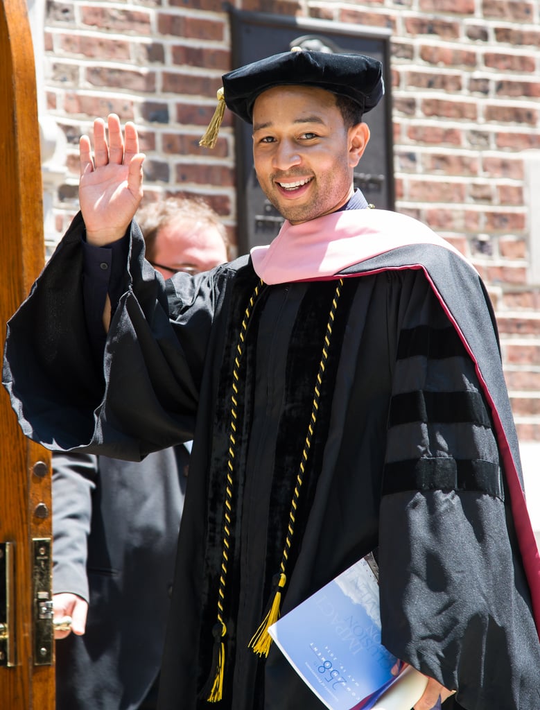 John Legend received an honorary doctorate of music at the University of Pennsylvania graduation ceremony on Monday.