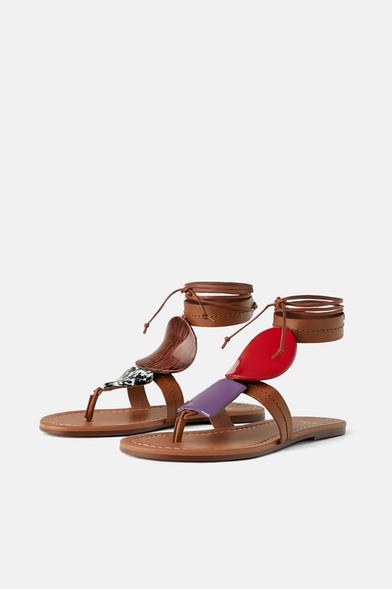 Limited Edition Zara Studio Flat Leather Sandals