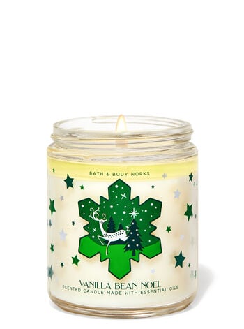 Snowy Peach Berry Single Wick Candle