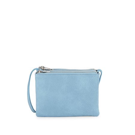 Triple Zip Crossbody Bag