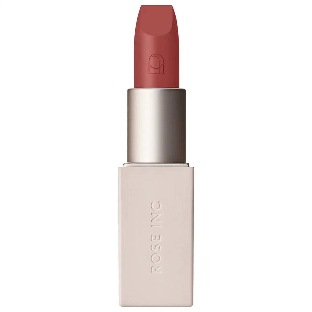 Rose Inc Satin Lip Color Refillable Hydrating Lipstick in Enigmatic ($28)
Who said pink doesn't work for cooler weather? This terracotta color is richly pigmented with a weightless finish, and it can last from coffee to cocktails like a dream.