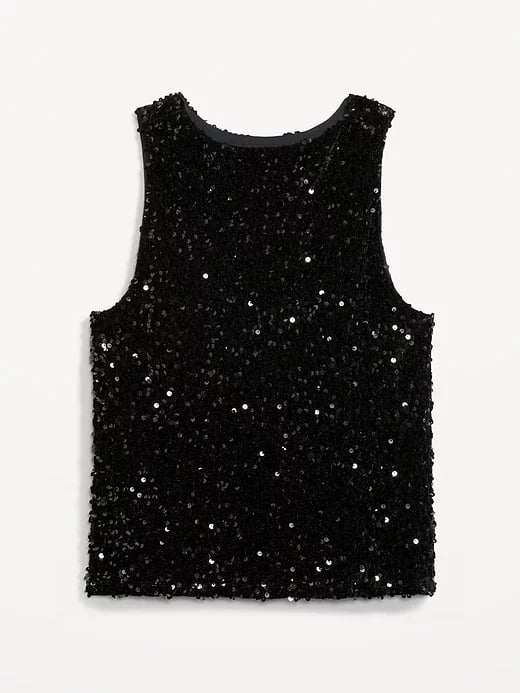 Old Navy Sleeveless Sequin Swing Top