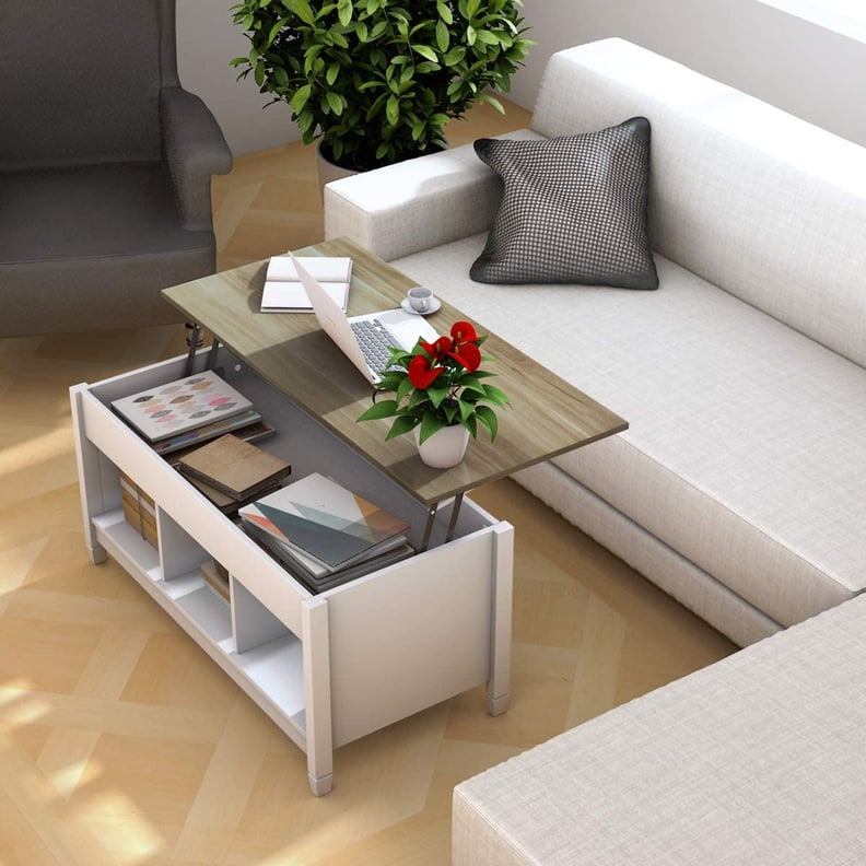 A Lift-Top Coffee Table: Tangkula Wood Lift Top Coffee Table