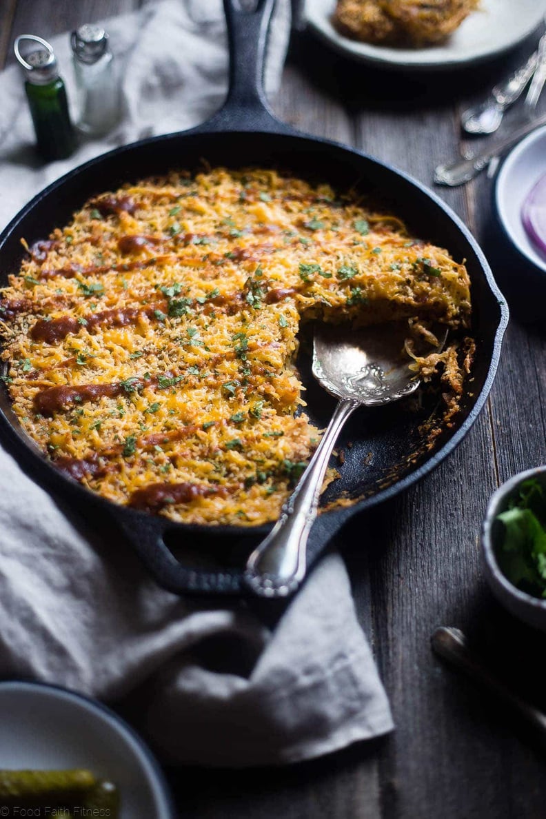 BBQ Baked Chicken Spaghetti Squash Casserole