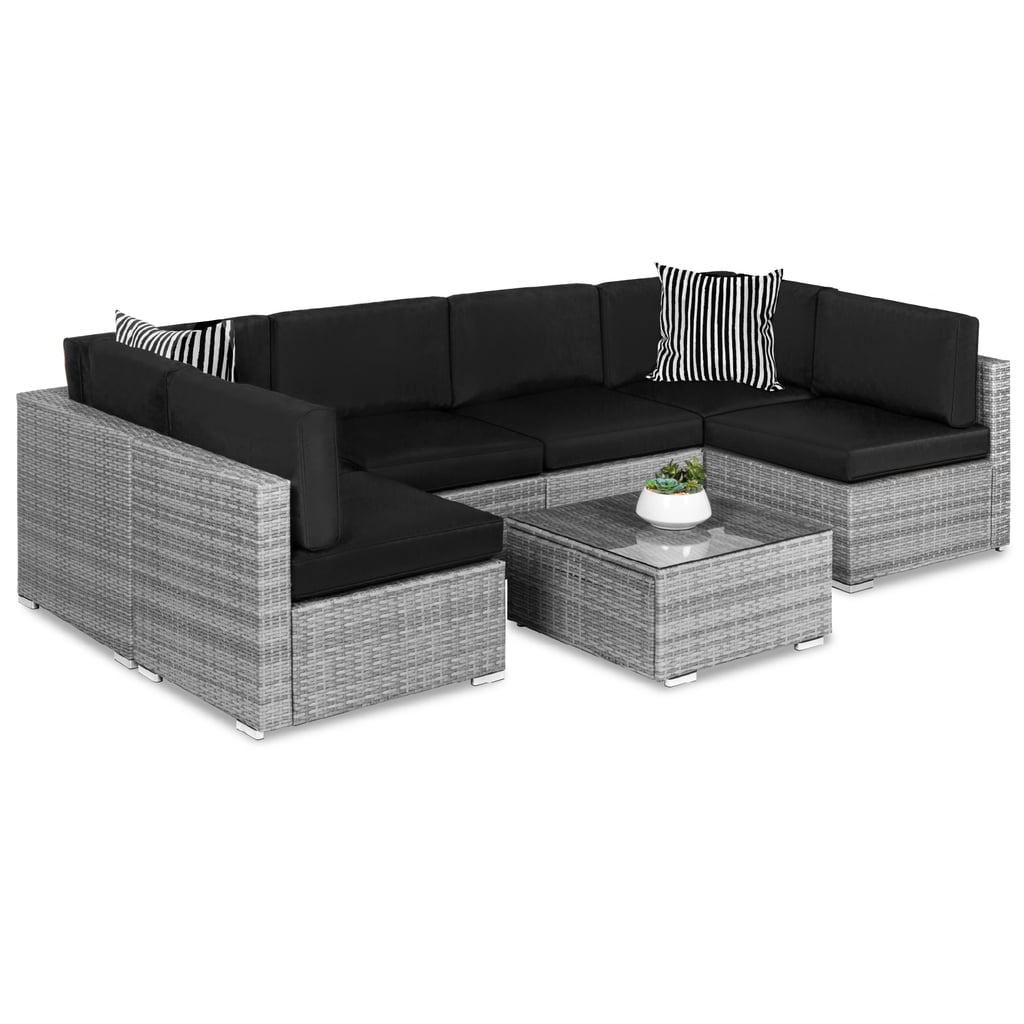 An Outdoor Sofa Set: Modular Outdoor Conversational Furniture Set