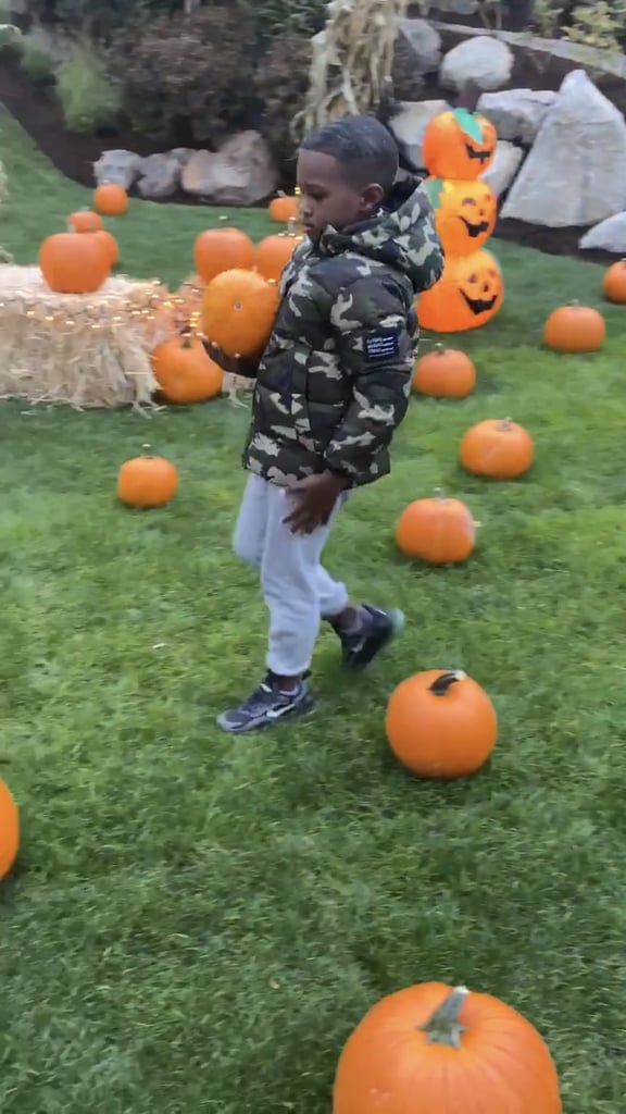 See Ciara and Russell Wilson's Family Backyard Pumpkin Patch