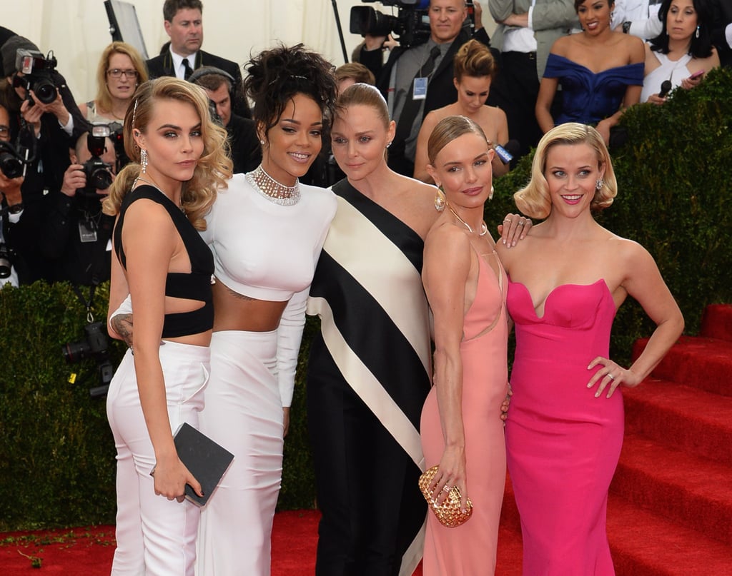 Reese Witherspoon and Cara Delevingne at the Met Gala 2014