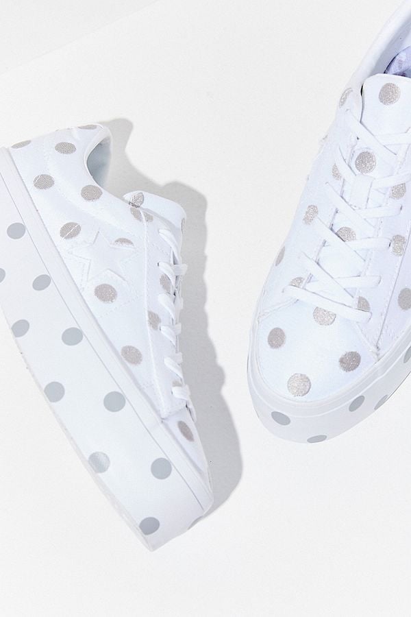Converse One Star Polka Dot Platform Sneakers