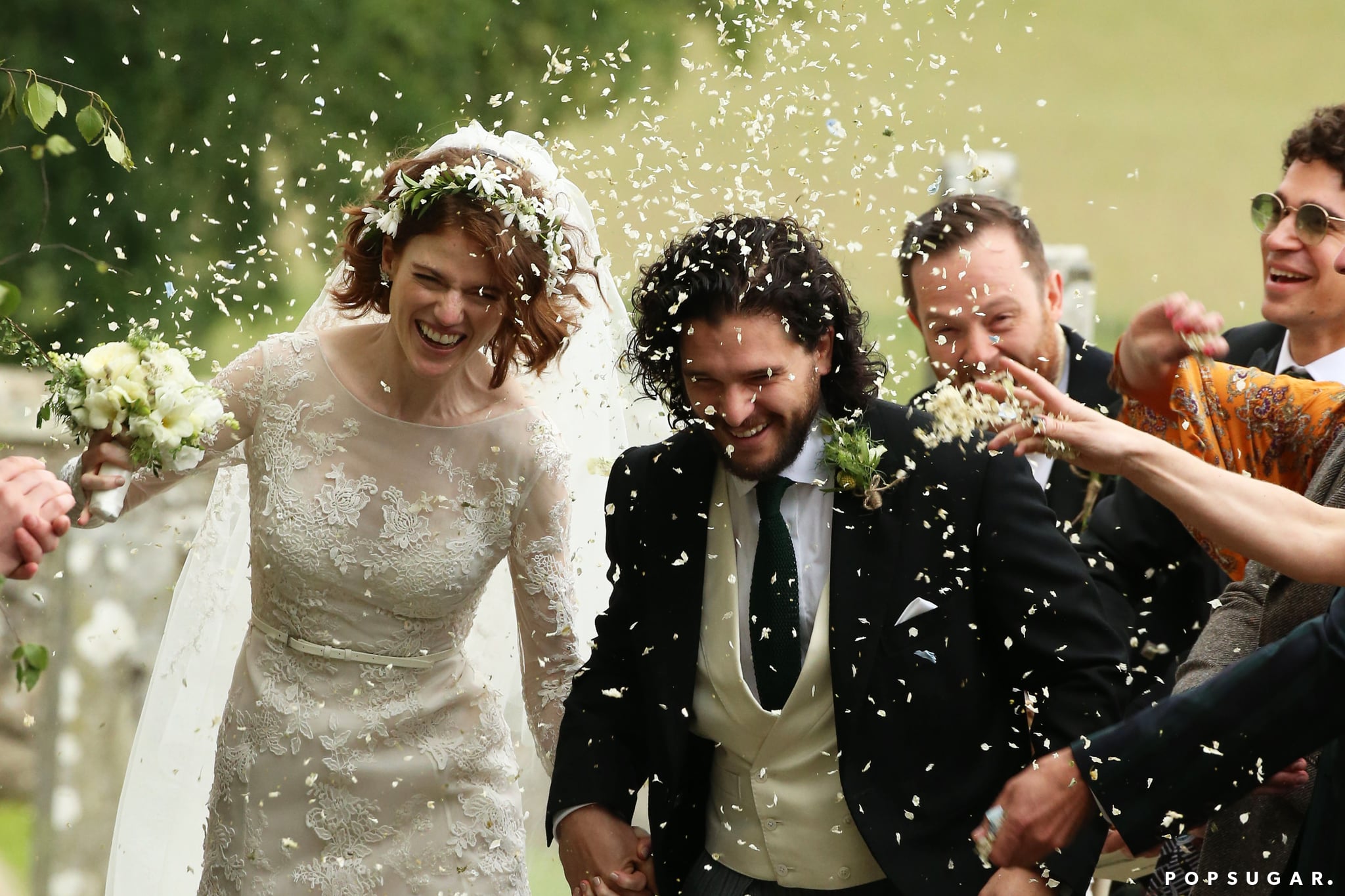 Kit Harington And Rose Leslie Wedding Pictures Popsugar Celebrity Tudj meg rola mindent es baratkozz a toebbi rajongoval! kit harington and rose leslie wedding