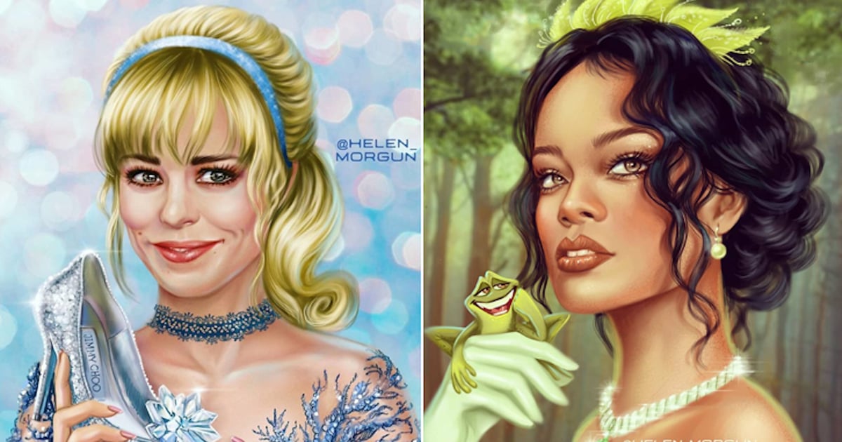 This Artist Reimagined Celebrities as Disney Princesses, and the Result Is Positively Spellbinding