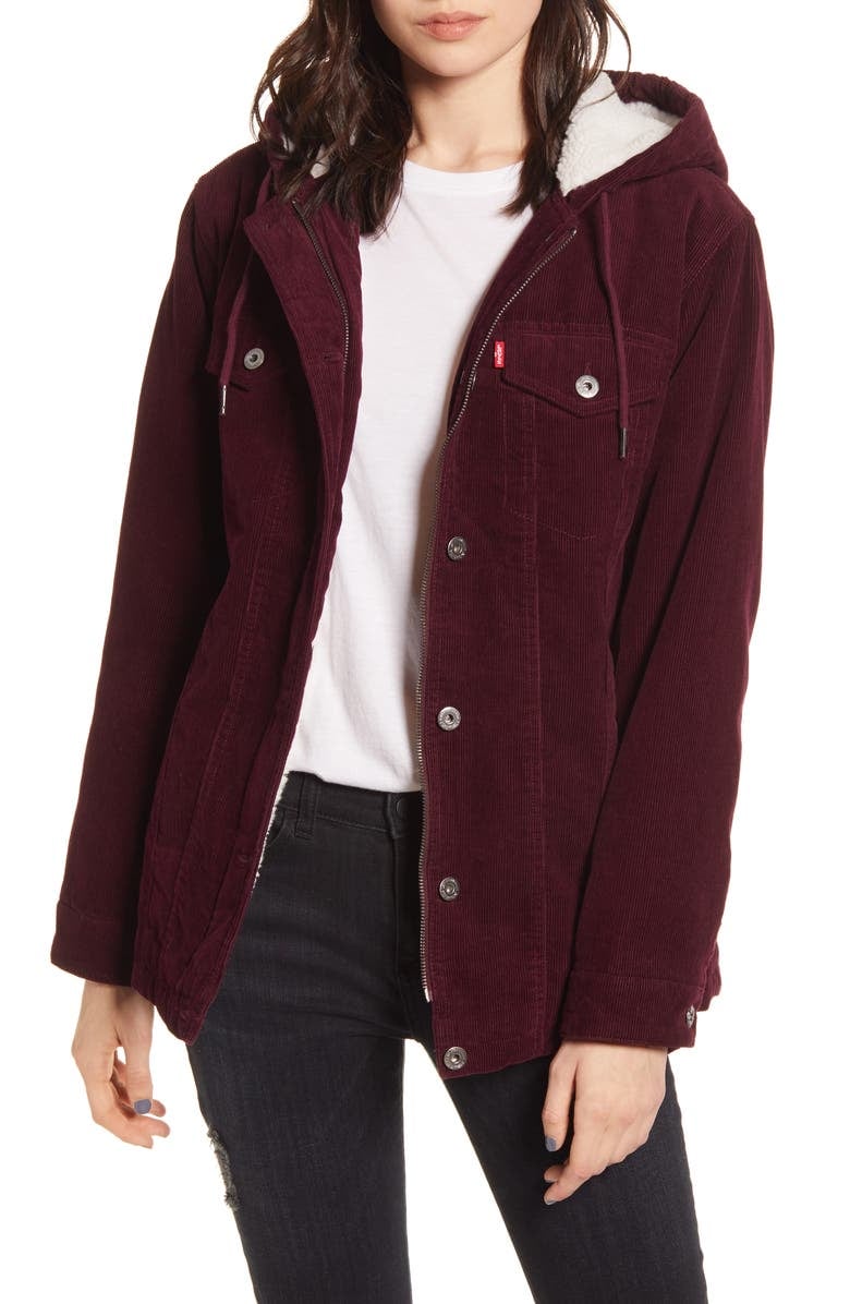 Levi's Hooded Corduroy Trucker Jacket 