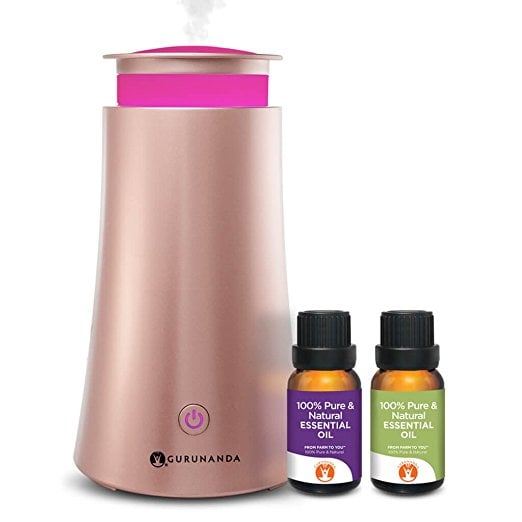 GuruNanda Aromatherapy Diffuser With Essential Oils Workout Gifts