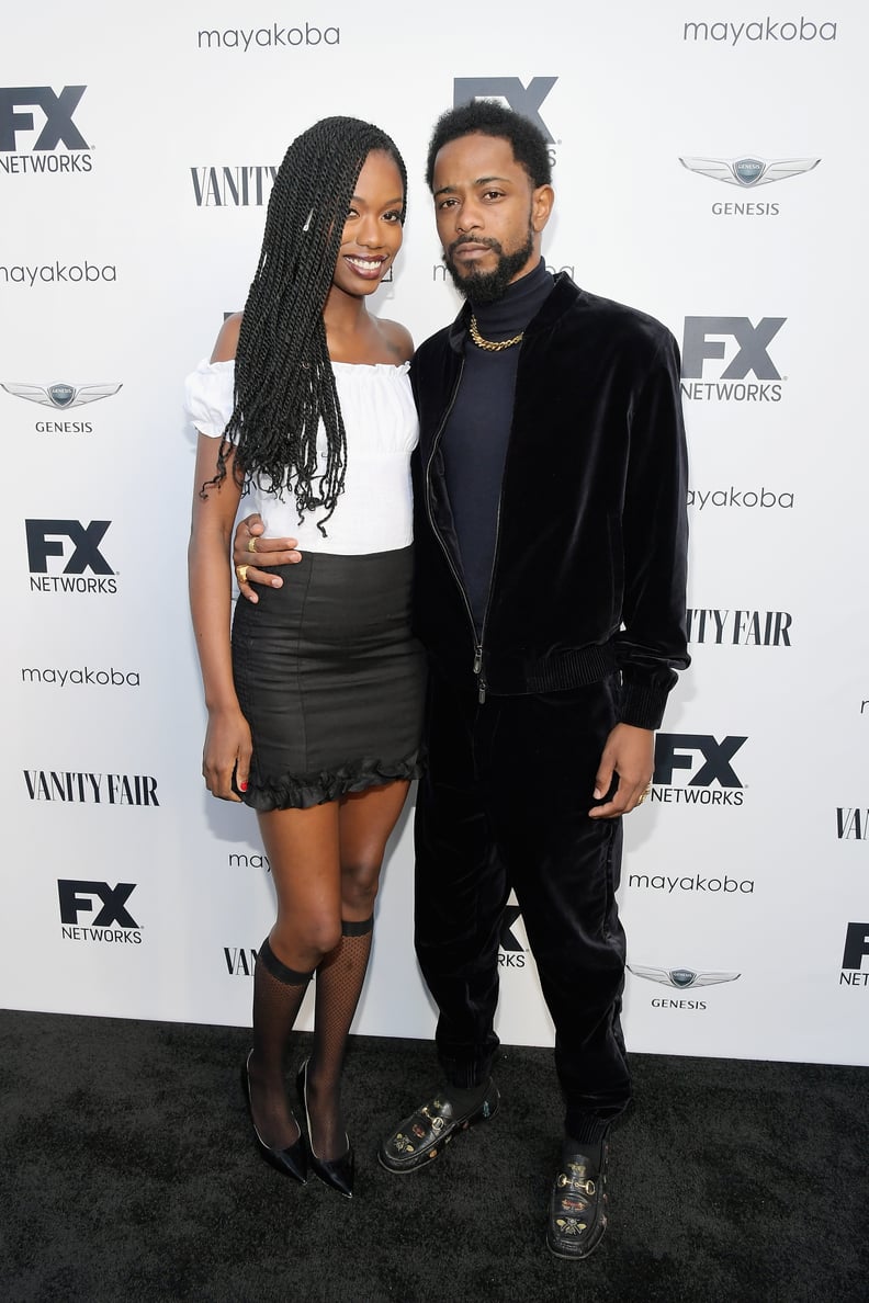 Xosha Roquemore and LaKeith Stanfield in 2018