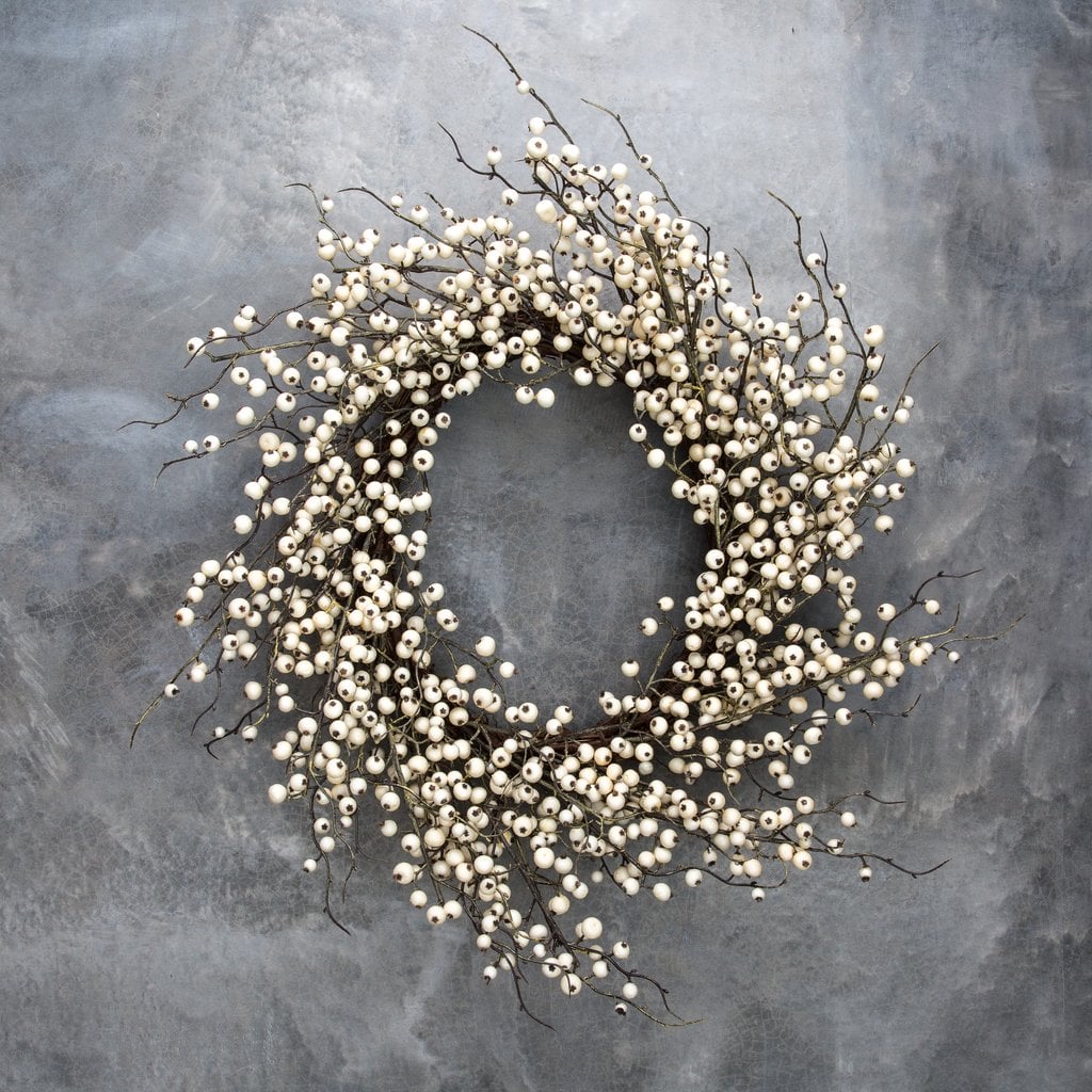 White Berry Wreath ($65)