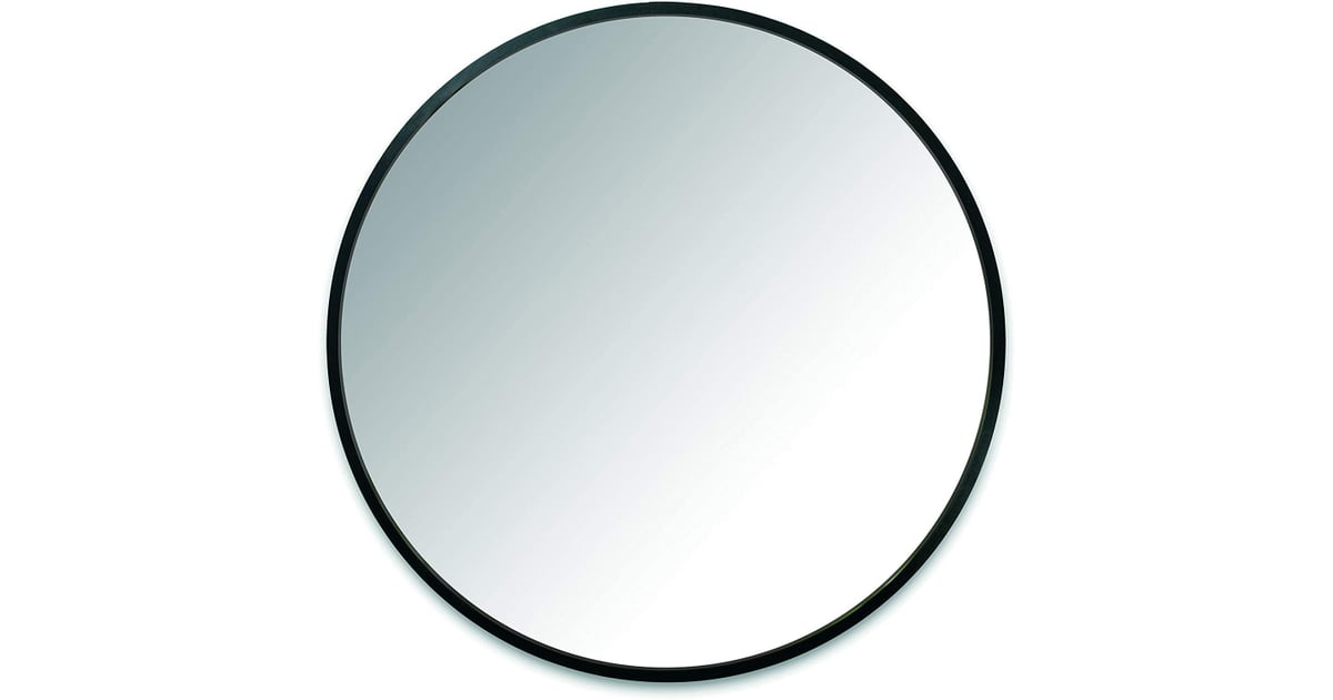 umbra hub wall mirror with rubber frame